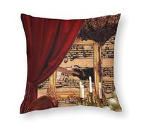 AFLJNYNN The phantom of the opera Throw Pillow Covers Faux Fur Leaf Contemporary Smooth Stylish for Living Room