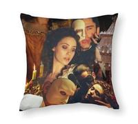 AFLJNYNN The phantom of the opera Throw Pillow Covers Linen Striped Gradient Statement Ink for Entryway
