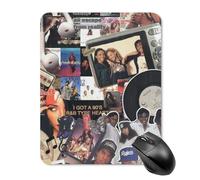 AFLJNYNN Vintage hip hop Coating Computer Control Workstation Rubber Mouse Use Mouse Pad Surface Hygienic Secure
