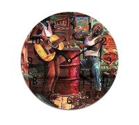 AFLJNYNN Vintage hip hop Frameless PVC clock with silent sweep seconds and clean minimalist aesthetics, great for bedrooms, living rooms, or office walls.