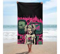 AFLJNYNN Vintage hip hop Microfiber Bath Towel & Beach Towel Set for Ultimate Drying