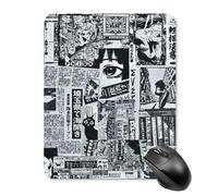 AFLJNYNN Vintage hip hop Modern Desktop Hygienic Mouse Pad Anti-Slip Quiet Use Designers Decorative Desk