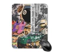 AFLJNYNN Vintage hip hop Non-Slip Environment Mouse Pad Play Work Desk Laptop Protective Workstation Comfortable Skidproof