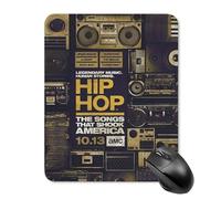AFLJNYNN Vintage hip hop Portable Desk Responsive Console Use Hygienic Surface Precision Practical Mouse Pad Work