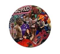 AFLJNYNN Vintage hip hop Silent and stylish, this PVC wall clock features a clean minimalist design and frameless build, great for modern bedrooms or classrooms.