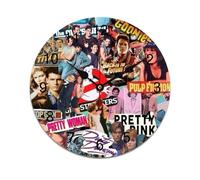 AFLJNYNN Vintage hip hop Silent sweeping PVC clock with a sleek minimalist design, frameless construction, and eco-conscious materials perfect for any interior.