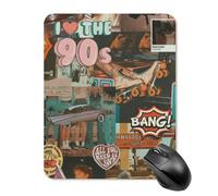 AFLJNYNN Vintage hip hop Smooth Use Control Players Texture Professional Efficient Work Mouse Pad School Desktop