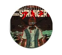 AFLJNYNN Vintage hip hop Whisper-quiet, frameless wall clock crafted from PVC, boasting minimalist style and easy-to-hang lightweight construction for any room.