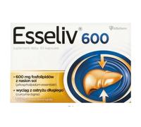 Aflofarm Esseliv 600 - Liver Support with Soy Phospholipids & Turmeric, 50 Capsules
