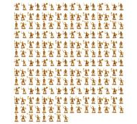 Aflytep 1:72 200/Set Plastic Figures Toy Soldiers Men Swordsman Action DIY War Scene Toys Gold