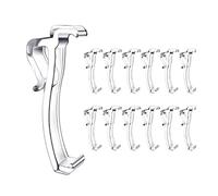 Aflytep 2.5 Inch Valance Clips Window Clips Clear Plastic Valance Retainer Holder Hidden Valance Clips (12 Pieces)