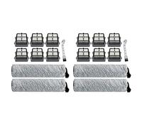 Aflytep 2Set Vacuum Cleaner Brush and Filter for IFLOOR, IFLOOR3, Floor One S3 Vacuum Cleaner Parts Dry and Wet for Hardwood Floors