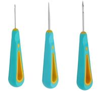 Aflytep 3PCS Round Hole Cone Hand Drills Punch Needle Candle Wick Tool for Candle Making