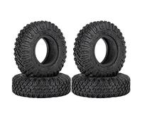 Aflytep 4PCS 85MM 1.55 Inch Tires Tyre for 1/10 RC Crawler Car Axial Jr D90 CC01 LC70