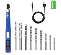 Aflytep Electric Cordless USB Rechargable Hand Drill Kit for Jewelry Making,Pin Vise Set for Resin Plastic Keychain Polymer Clay