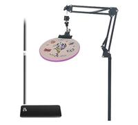 Aflytep Embroidery Hoop Holder Lap Stand- CrossStitch Holder Stand Metal Embroidery Holder Stand Adjust for Embroidery Hoops