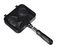 Aflytep Kitchen Japanese Taiyaki Fish Shaped Hot Dessert Waffle Cake Maker Pan Pancake Double Pan Fry Pan Waffle Molds