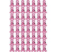 Aflyu Pink Ribbon Pins Breast Cancer Awareness Brooch Lapel Pins Buttons, 1 Inch, Metal, alloy