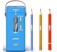 AFMAT Electric Pencil Sharpener, Fully Automatic Pencil Sharpener, Auto in & Out, Rechargeable Hands-Free Sharpeners for Jumbo & Colored Pencils (6.5-12mm), Portable for Home/Classroom/Office PSC6