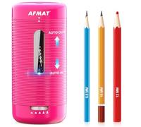AFMAT Electric Pencil Sharpener, Fully Automatic Pencil Sharpener, Auto in & Out, Rechargeable Hands-Free Sharpeners for Jumbo & Colored Pencils (6.5-12mm), Portable for Home/Classroom/Office PSC2
