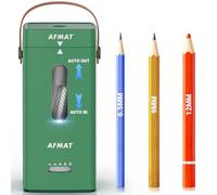 AFMAT Electric Pencil Sharpener, Fully Automatic Pencil Sharpener, Auto in & Out, Rechargeable Hands-Free Sharpeners for Jumbo & Colored Pencils (6.5-12mm), Portable for Home/Classroom/Office PSC6