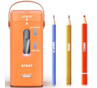AFMAT Electric Pencil Sharpener, Fully Automatic Pencil Sharpener, Auto in & Out, Rechargeable Hands-Free Sharpeners for Jumbo & Colored Pencils (6.5-12mm), Portable for Home/Classroom/Office PSC6