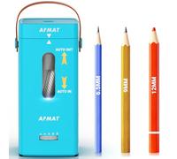 AFMAT Electric Pencil Sharpener, Fully Automatic Pencil Sharpener, Auto in & Out, Rechargeable Hands-Free Sharpeners for Jumbo & Colored Pencils (6.5-12mm), Portable for Home/Classroom/Office PSC6
