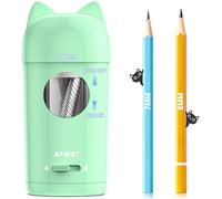 AFMAT Electric Pencil Sharpener, Fully Automatic Pencil Sharpener for φ7-8mm No.2/Colored Pencils, Auto in & Out, Rechargeable & Cordless, Hands-Free Colored Pencil Sharpeners for Classroom Home PSX9