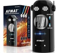 AFMAT Electric Pencil Sharpener Fully Automatic, Robot Pencil Sharpener for 7-11.5mm Pencils, Rechargeable Sharpener Hands-Free, Battery Operated for Home, Office, Classroom