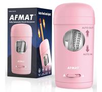 AFMAT Fully Automatic Electric Pencil Sharpener for φ7-8 mm Colored Pencils, Rechargeable Hands-Free Pencil Sharpener with Container, Auto in & Out, Portable&Safe for School, Home, Office,Pink
