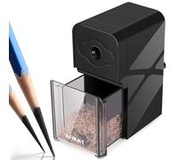 AFMAT Long Point Pencil Sharpener, Art Pencil Sharpeners, Charcoal Pencil Sharpener for Artists, Drawing Pencil Sharpener Manual for Art Pencils/Drawing/Sketching Pencils(f6-8.2mm), Adjustable Points,Black