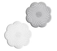 Afnax Silicone Sink Strainer, Shower Drain Cover Hair Catcher, Drain Covers Protector, Bathroom Shower tub and Sink drain Protector, 2 Pack