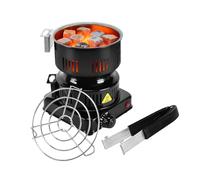 Afoosoo Multipurpose Electric Charcoal Burner - Coal Burner Starter Hot Plate ETL Approved Electric Stove Coconut Starter with Stainless Detachable Tongs, 600W Fast Heating BBQ Kitchen