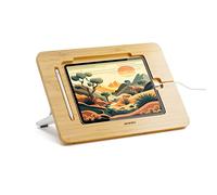 AFOOYO Bamboo Tablet Drawing Stand - Portable & Adjustable 5 Angles, Laptop Stands Riser, Book Reading Stand, Compatible with 9.7/10.2/10.5/10.9/11 inches