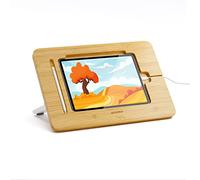 AFOOYO Wooden Tablet Drawing Stand - Portable & Adjustable 5 Angles for Laptop, iPad Pro, Book Reading