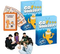 AFORENTIER Goes Fish Card Game 2PCS Go F Yourself Card Game Go Fish F Yourself for Adult The Funny Games for Family Gathering Friend Party Fun Gift
