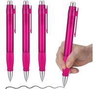 Afoxon Big Pens Fat Pens Weighted Pens - Enhanced Writing Stability for Arthritis and Elderly Easy Thick Grip (Magenta Body)