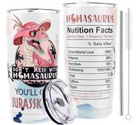 Afoxon Mom Women Gifts - Don't Mess with Mamasaurus You'll Get Jurasskicked Mug Tumbler - Best Mom Gifts from Daughter Son - Tumbler Gift 20 Oz