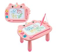 Afoxon Unicorn Toddler Girl Toys, Colorful Magnetic Drawing Board, Learning Toy, Portable Magna Kids Doodle Travel Essentials, Mess-Free Etch Sketch, Christmas Birthday Gifts (Pink)