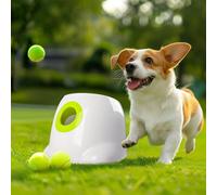 AFP Automatic Ball Launcher for Dogs Dog Fetch Ball Thrower Interactive Puppy Pet Ball Launcher for Small & Medium Dogs Indoor/Outdoor Dog Ball Thrower Machine 3 Balls Included (2 inch)