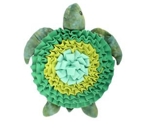AFP Dig It Snuffle Mat Sea Turtle For Dogs, Fleece Feeding Toy
