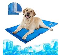 AFP Dog Cooling Mat, Triple Layer Safety Cooling Pad Bed for Pet, Dog Cool Pad for Crates, Kennels and Beds Perfect for Hot Summer Days - 40.5 x 81 x 1 cm
