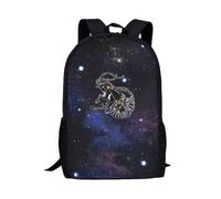 AFPANQZ Unisex Kids Backpack Schoolbag 12 Constellation School Bookbag Casual Daily Daypack Satchel, Capricorn Print, One Size, Rucksack Backpacks