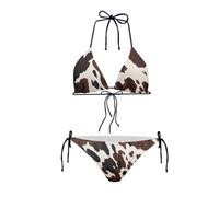AFPANQZ Women's Bikini Sets Push Up Triangle Bikini Swimsuit Low Waist Bottom Tankini 2pcs Athletic Tank Top
