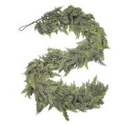 AFQBOEQXY Artificial Pine Needles， Christmas Pine Garland Army Green 150-270cm Artificial Faux Cypress Indoor Outdoor Decor(270cm)