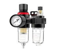 AFR-2000 AFC-2000 1/4 Pneumatic Filter Filter Regulator | Air Treatment Unit Pressure Switches Gauge For Compressor with Fitting(AFC2000)