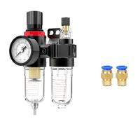 AFR-2000 AFC-2000 1/4 Pneumatic Filter Filter Regulator | Air Treatment Unit Pressure Switches Gauge For Compressor with Fitting(AFC2000w6mm)