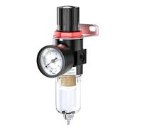 AFR-2000 Pneumatic Regulator Compressor Reducing Valve Oil Water Separation AFR2000 Gauge 1Pcs (AFR2000 BAOTAPC4,Copper filter)