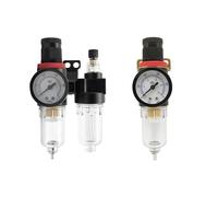 AFR2000 AFC2000 G1/4" Air Filter Regulator Combination Lubricator FRL Two Union Treatment Separation 1Pcs(AFC2000 White)