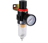AFR2000 Air Filter Pressure Regulator, 1/4" BSP Air Compressor Moisture Trap Oil Water Lubricator for Air Tools Key Air Compressor Accessory Water Separator